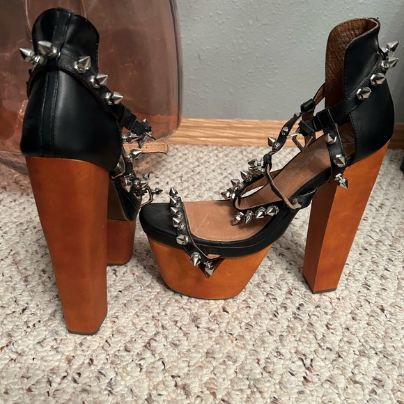 Jeffrey Campbell Dominique studded platform heels - Picture 3 of 5